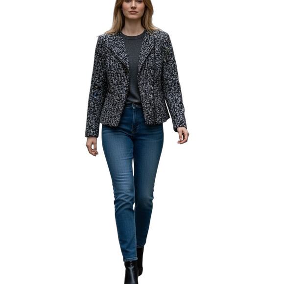 Classiques Entier Atelier Textured Cotton Silk Blazer Jacket Medium - Picture 1 of 11